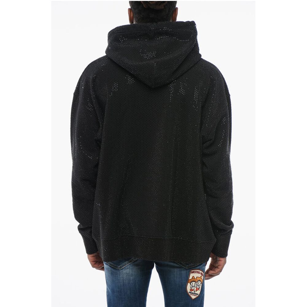 Dsquared² Rhinestoned Cotton IBRA Hoodie - Image 2