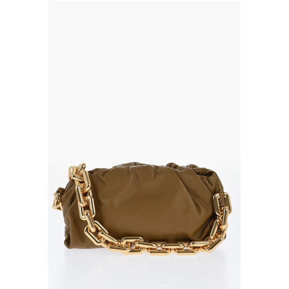 Bottega Veneta Leather THE CHAIN POUCH Bag with Magnetic Closure