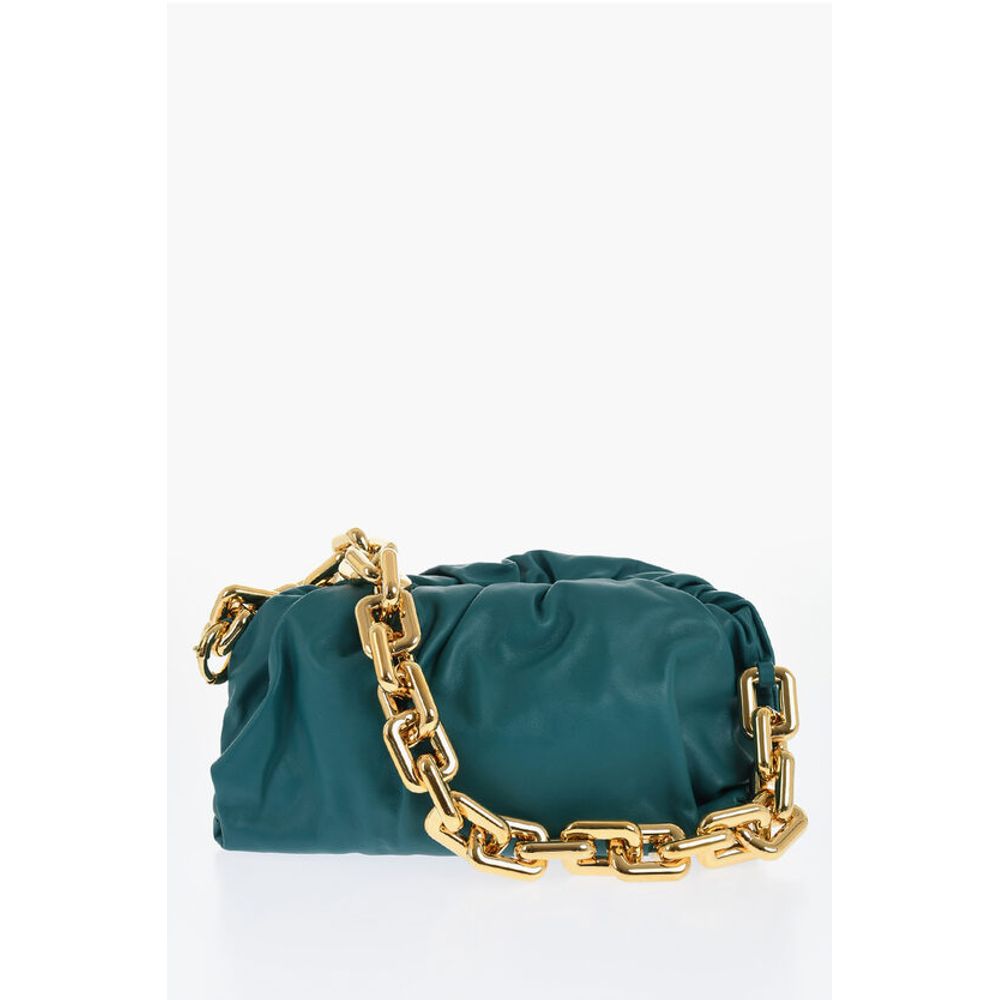 Bottega Veneta Leather THE CHAIN POUCH Bag with Magnetic Closure