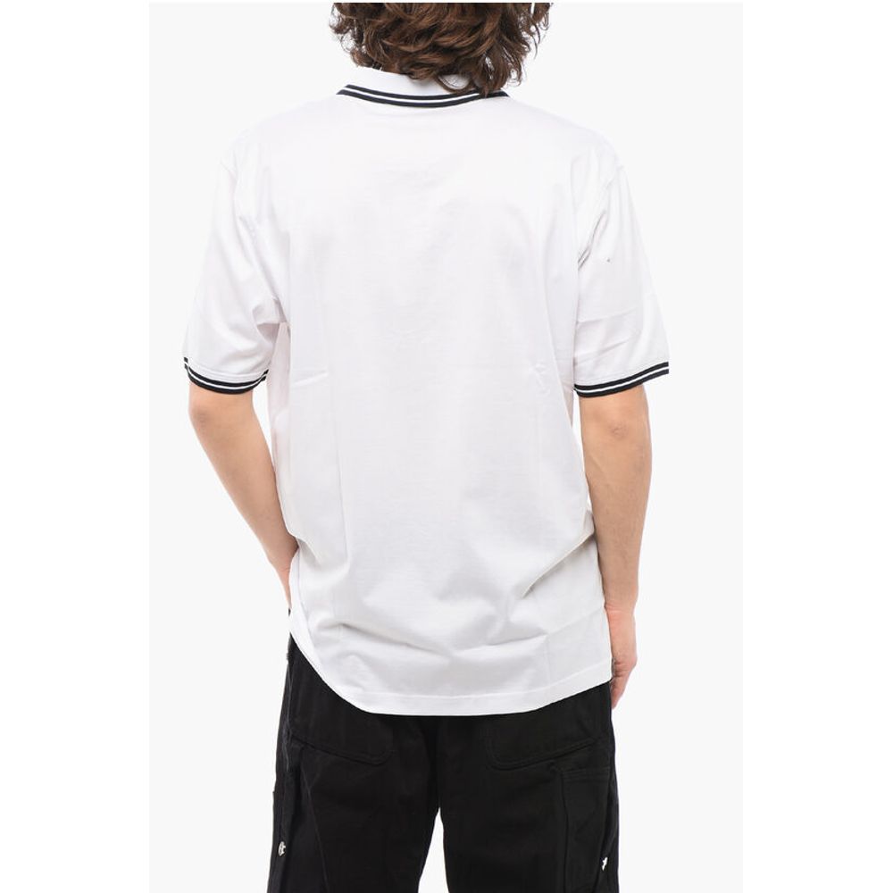 Karl Lagerfeld Lightweight Cotton Polo Shirt with Half Zip - Image 2