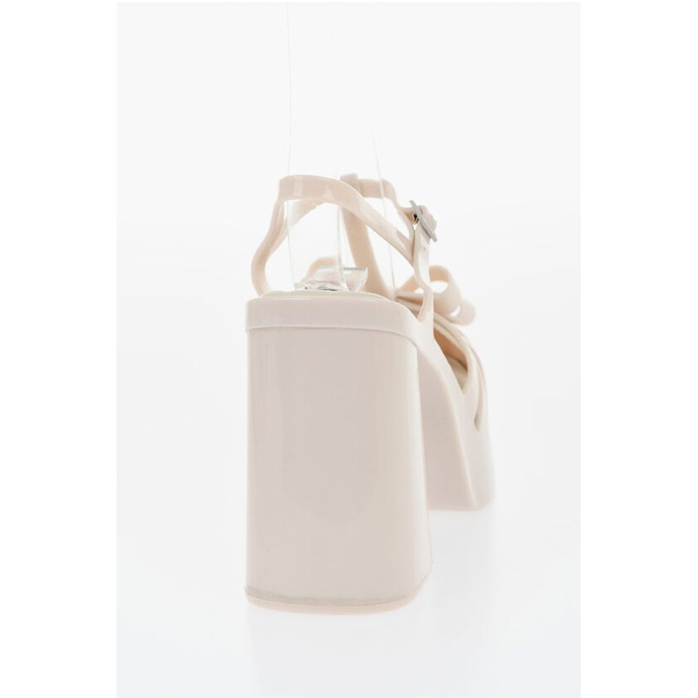 Viktor & Rolf MELISSA Solid Color Rubber PARTY T-Strap Sandals with Bows H - Image 2