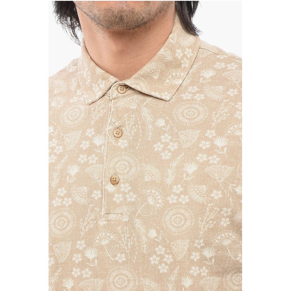 Altea Floral Motif Short Sleeved Polo - Image 3