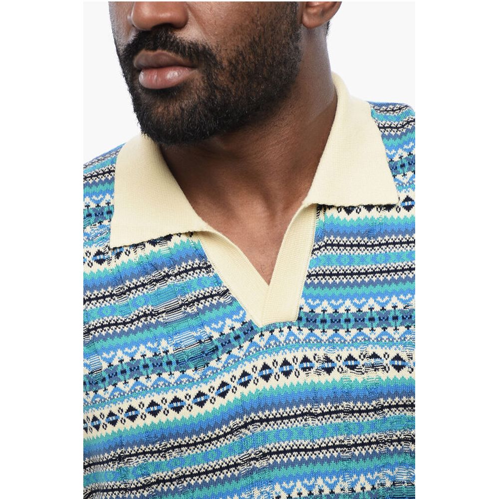 Altea Relaxed-fit Polo with Geomtric Motif - Image 3