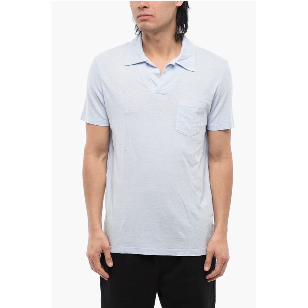 Altea Linen Blend Polo With Breast Pocket