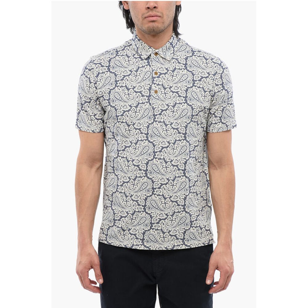 Altea Short Sleeved Polo With Paisley Motif