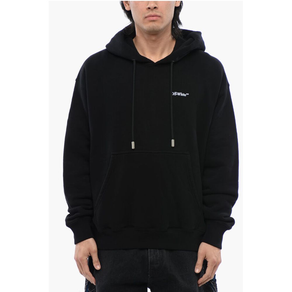 Off-White Brushed Cotton Skate Fit TATTOO ARROW Hoodie