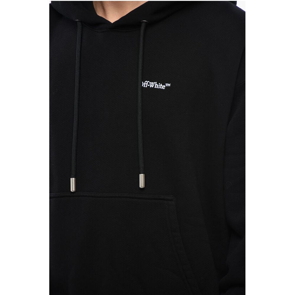 Off-White Brushed Cotton Skate Fit TATTOO ARROW Hoodie - Image 3