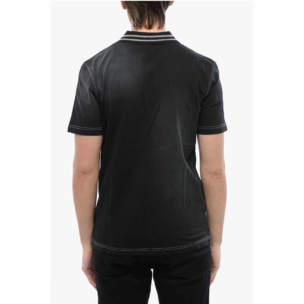 Diesel RED TAG Acid Wash T-SMID Polo Shirt with 2-Buttons - Image 2