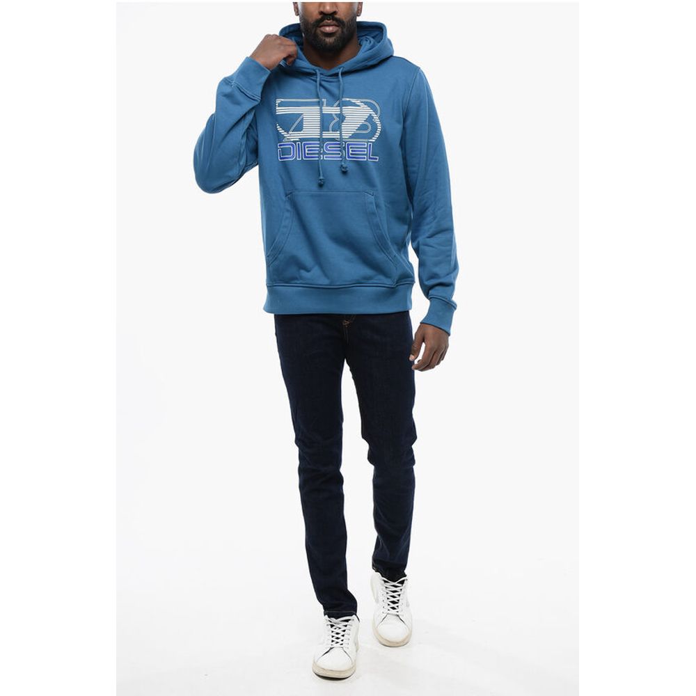 Diesel Printed Cotton S-GINN-HOOD-K40 Hoodie - Image 4