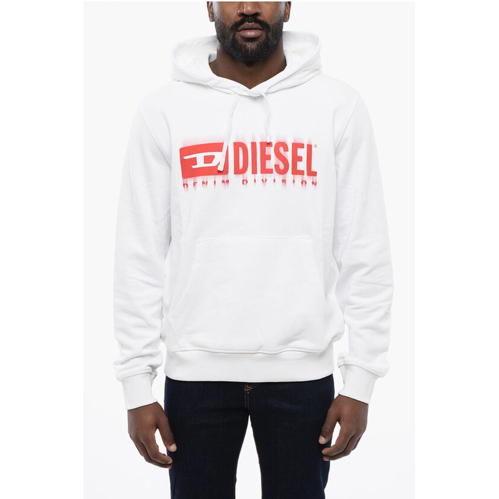 Diesel Cotton Hoodie S-GINN with Gradient Print