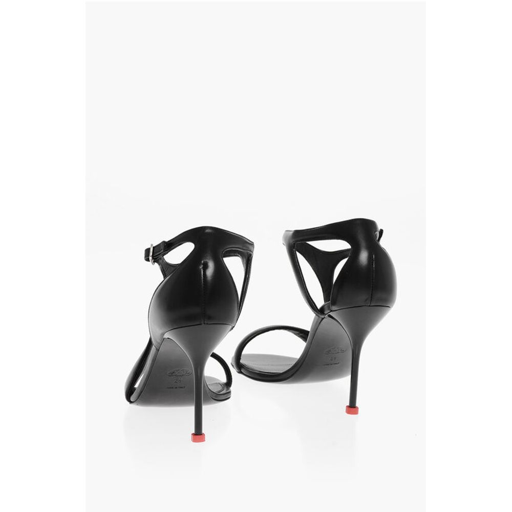 Alexander McQueen Leather SUPPLENESS Sandals with Stiletto Heel 10cm - Image 2