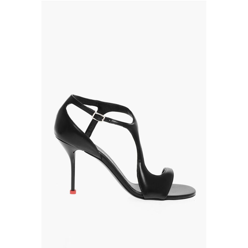 Alexander McQueen Leather SUPPLENESS Sandals with Stiletto Heel 10cm - Image 3