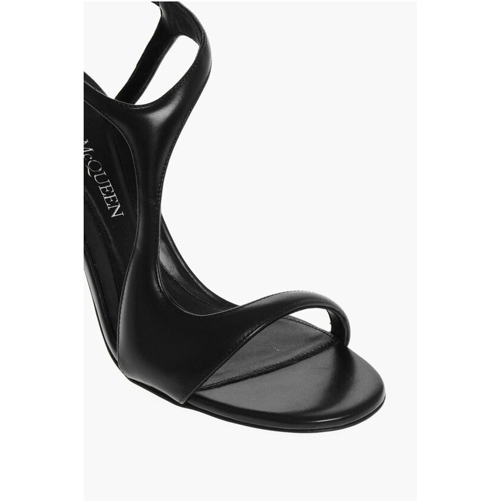 Alexander McQueen Leather SUPPLENESS Sandals with Stiletto Heel 10cm - Image 4