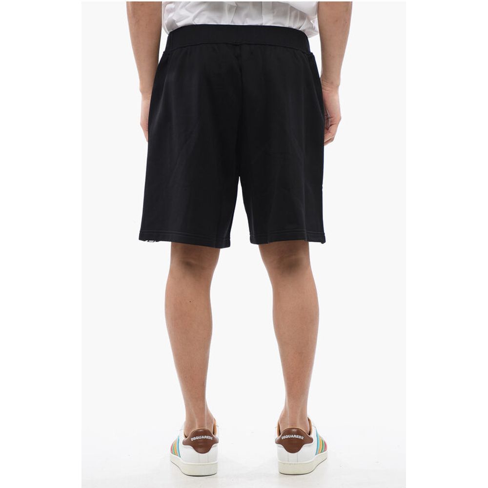 Dsquared² Relax Fit Brushed Cotton Jogger Shorts With Logoed Band - Image 2