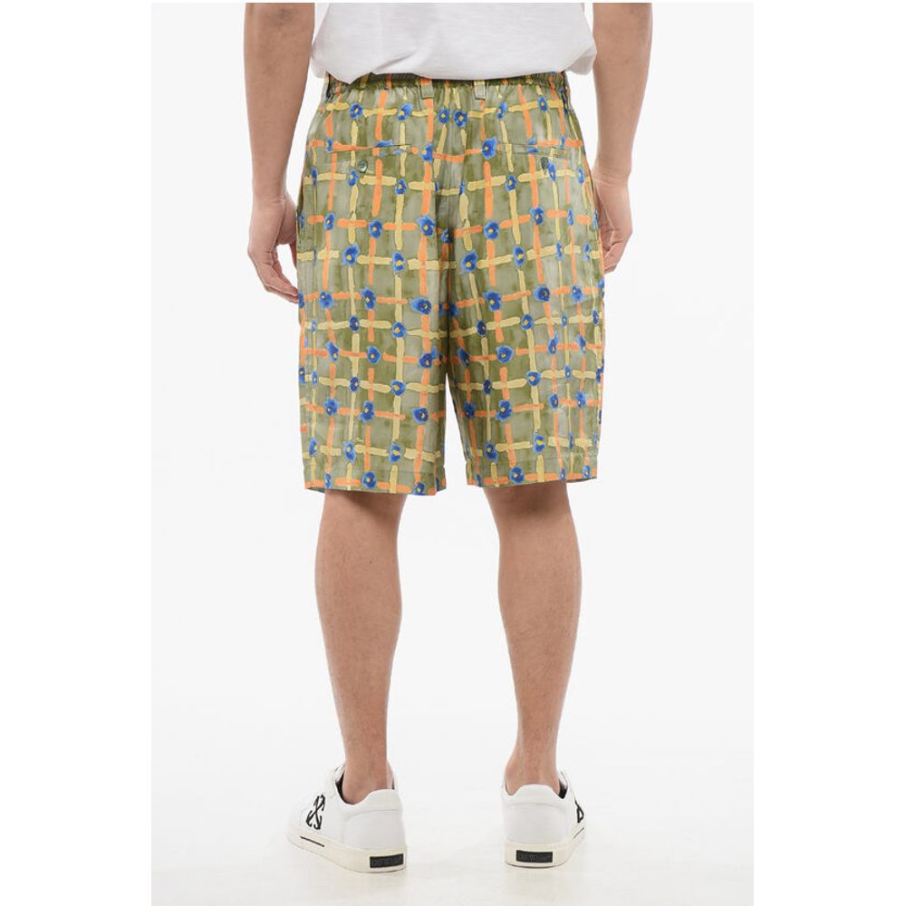 Marni Silk SARABAND Shorts with Elastic Waistband - Image 2