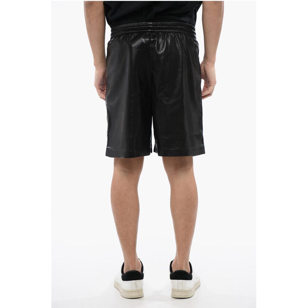 Nanushka Faux Leather DOXXI Shorts with Elastic Waistband - Image 2