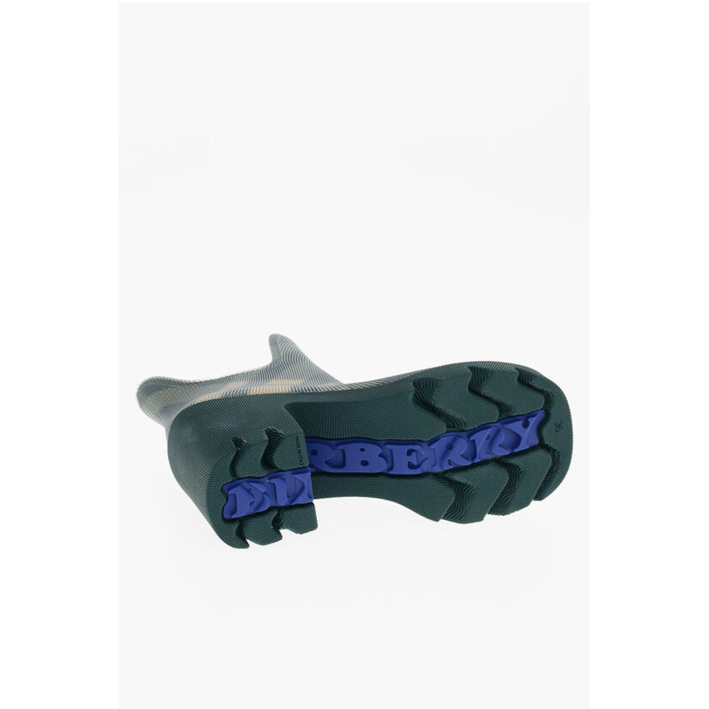 Burberry Tartan Patterned Rubber Booties 8cm - Image 5