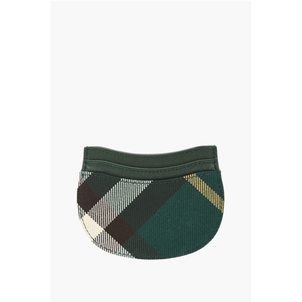 Burberry Checked Leather and Fabric ROCKING HORSE Card Holder