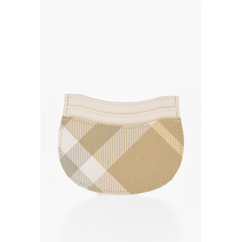 Burberry Checked Leather and Fabric ROCKING HORSE Card Holder