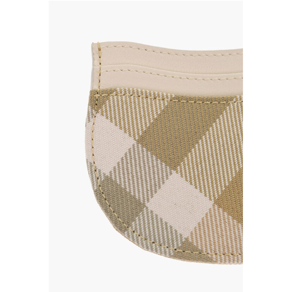 Burberry Checked Leather and Fabric ROCKING HORSE Card Holder - Image 2
