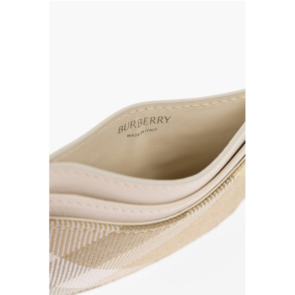 Burberry Checked Leather and Fabric ROCKING HORSE Card Holder - Image 3