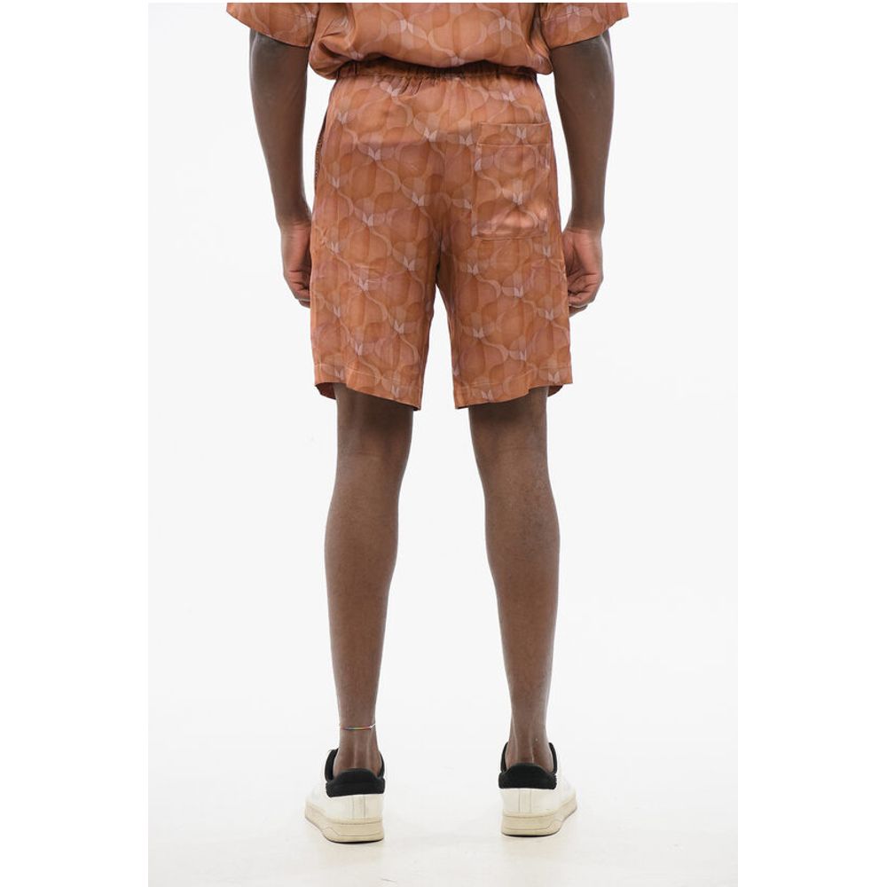 Dries Van Noten Geometric Patterned PIPERI Chiffon Shorts - Image 2