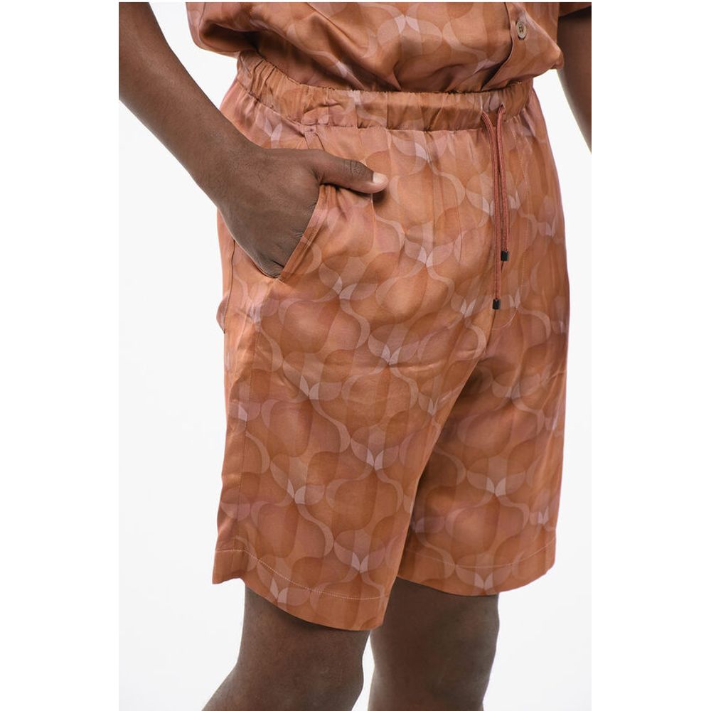 Dries Van Noten Geometric Patterned PIPERI Chiffon Shorts - Image 3