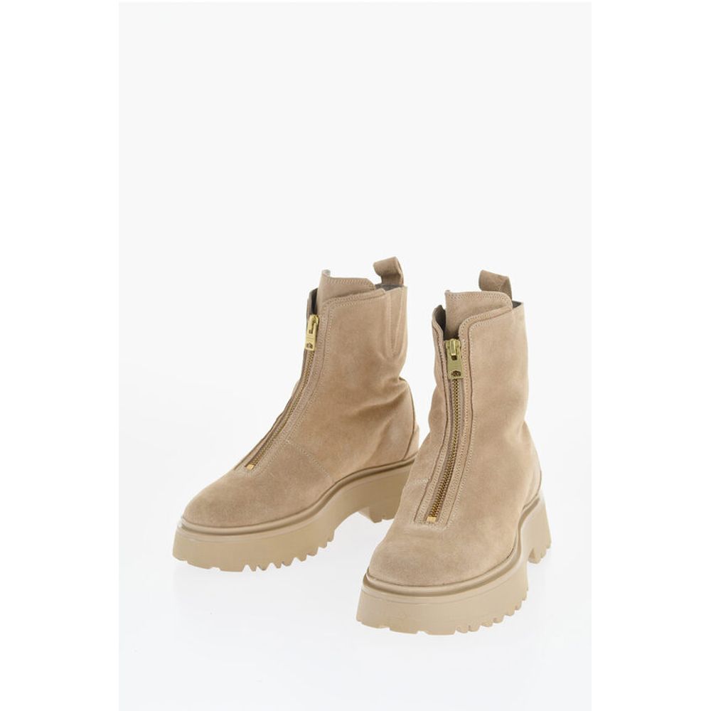 AllSaints Leather OPHELIA Booties with Frontal Zip