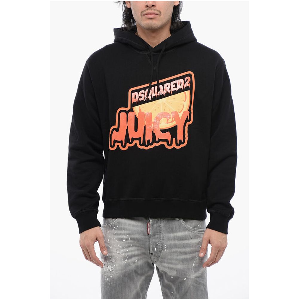 Dsquared² Brushed Cotton D2 JUICY Cool Fit Hoodie