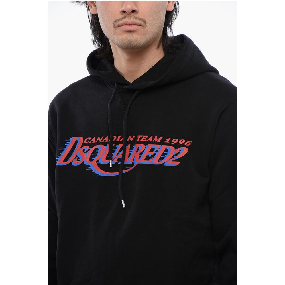 Dsquared² Brushed Cotton CANADIAN TEAM Cool Fit Hoodie - Image 3