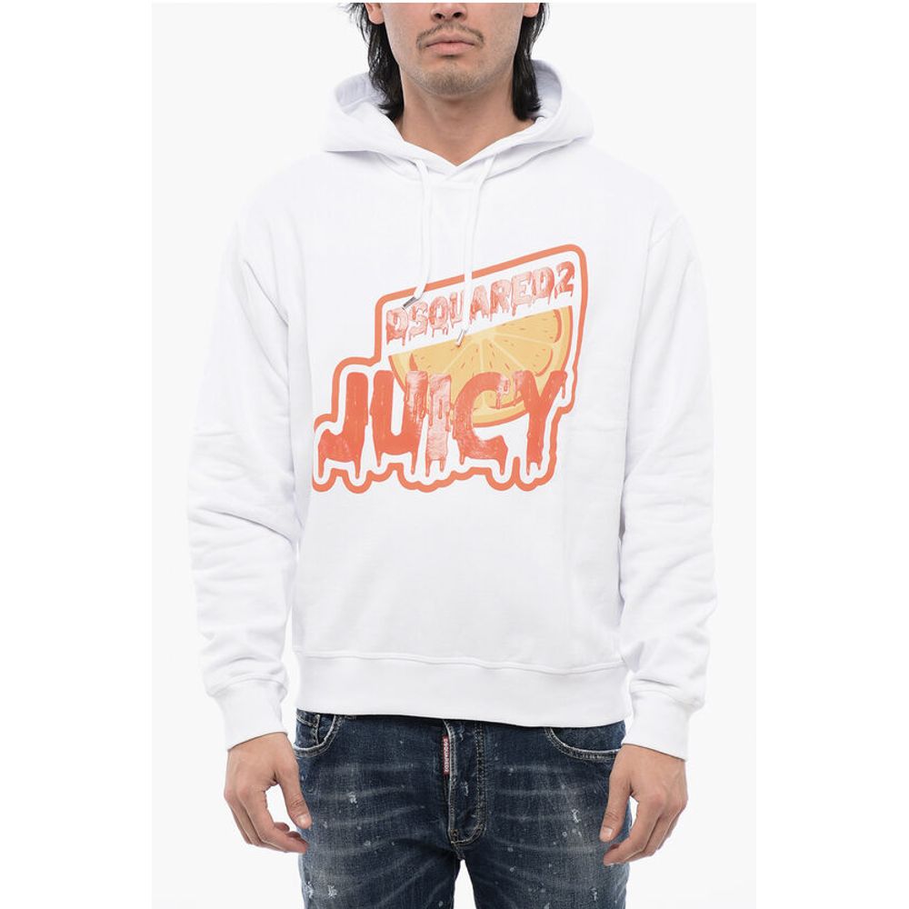 Dsquared² Brushed Cotton D2 JUICY Cool Fit Hoodie