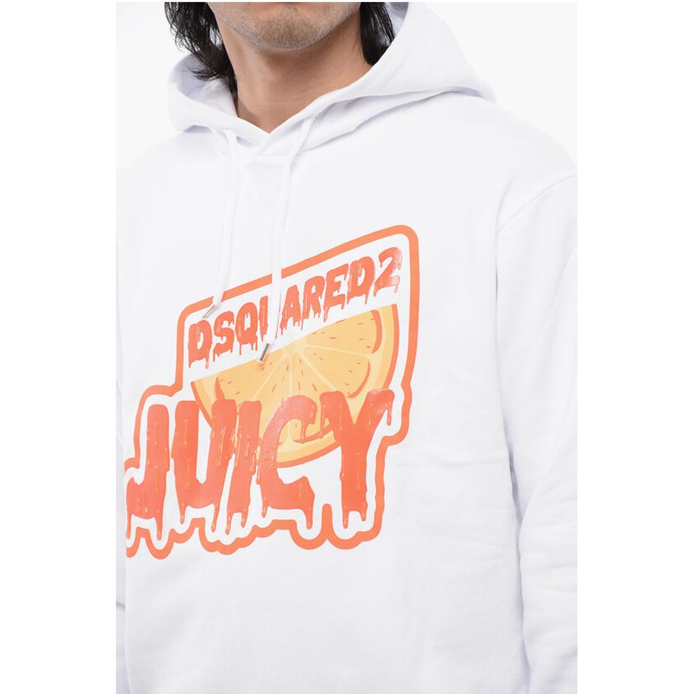 Dsquared² Brushed Cotton D2 JUICY Cool Fit Hoodie - Image 3