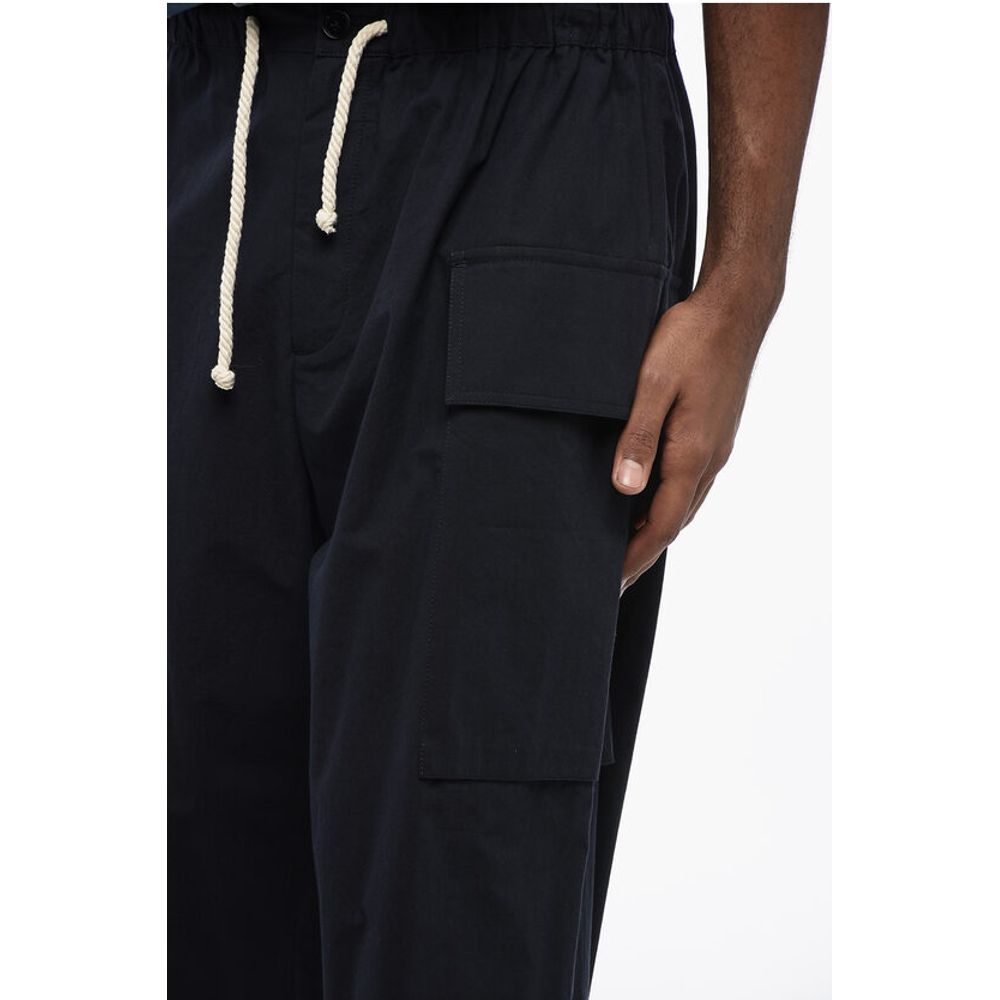 Jil Sander Cotton Cargo Shorts with Rope Drawstring - Image 3