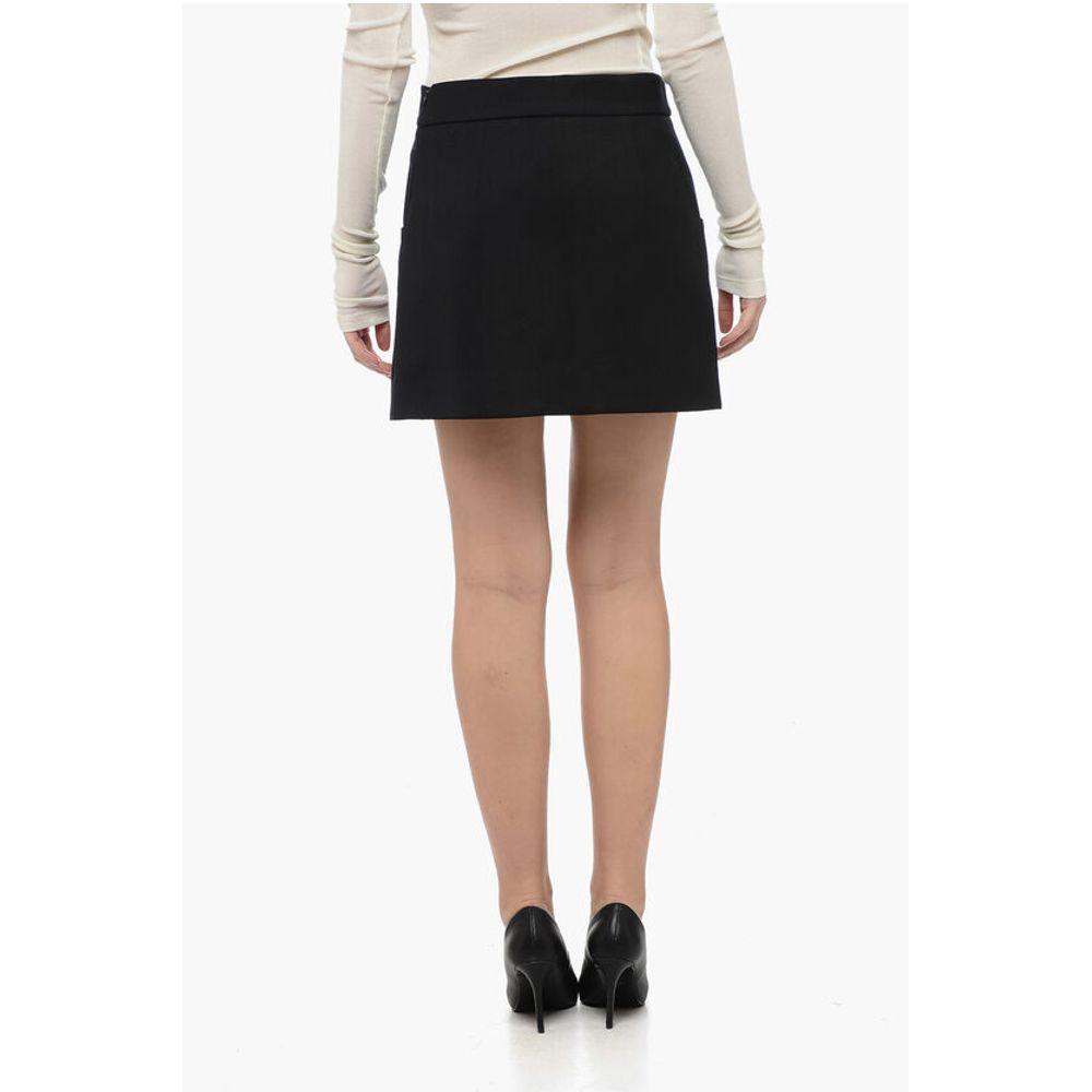Parosh Wool LILIUXY Miniskirt with Decorative Buttons - Image 2