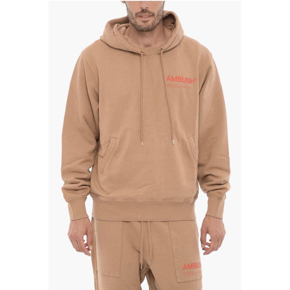 Ambush Fleeced Cotton Hoodie with Two pockets