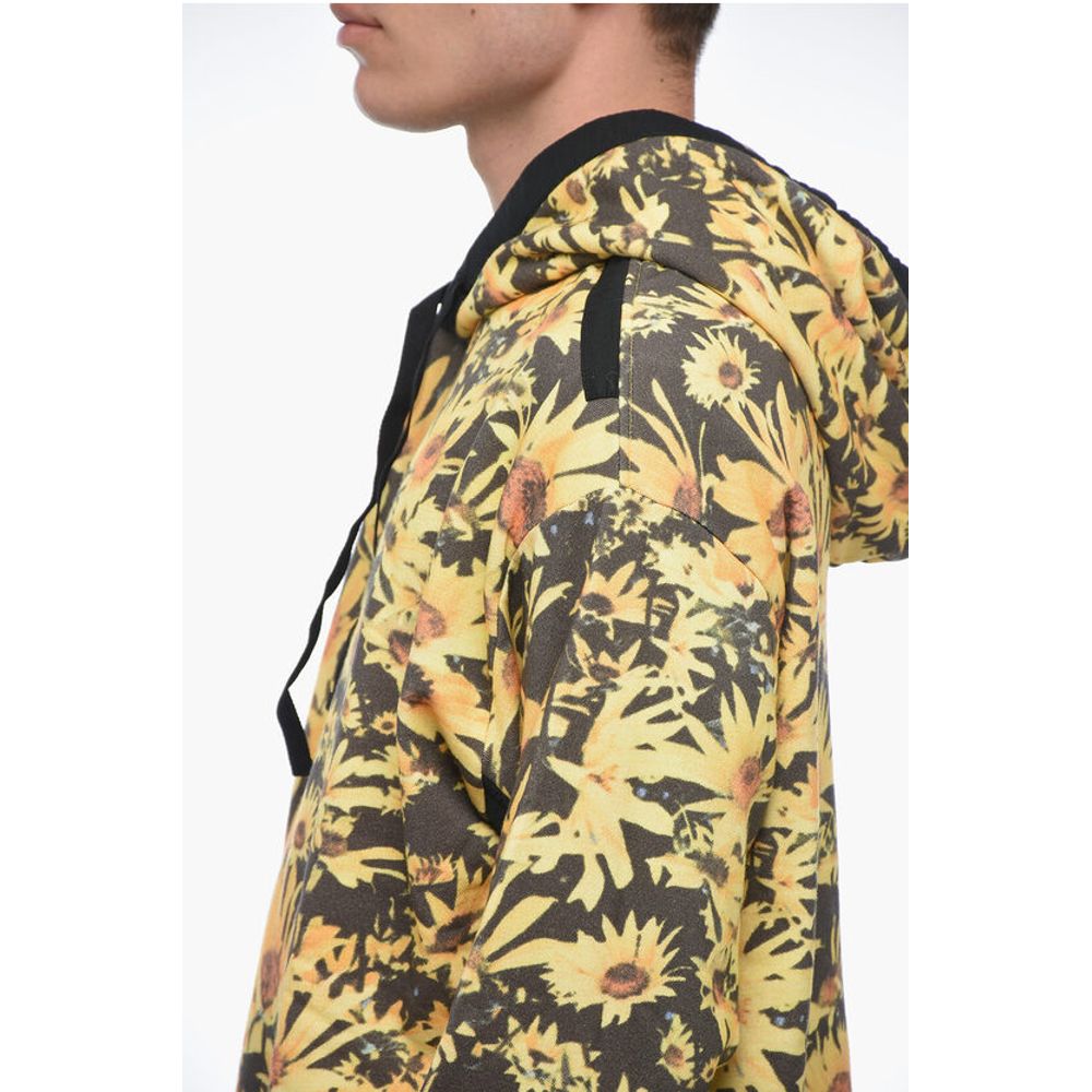Jil Sander Brushed Cotton FLOWER FIELD Hoodie - Image 2