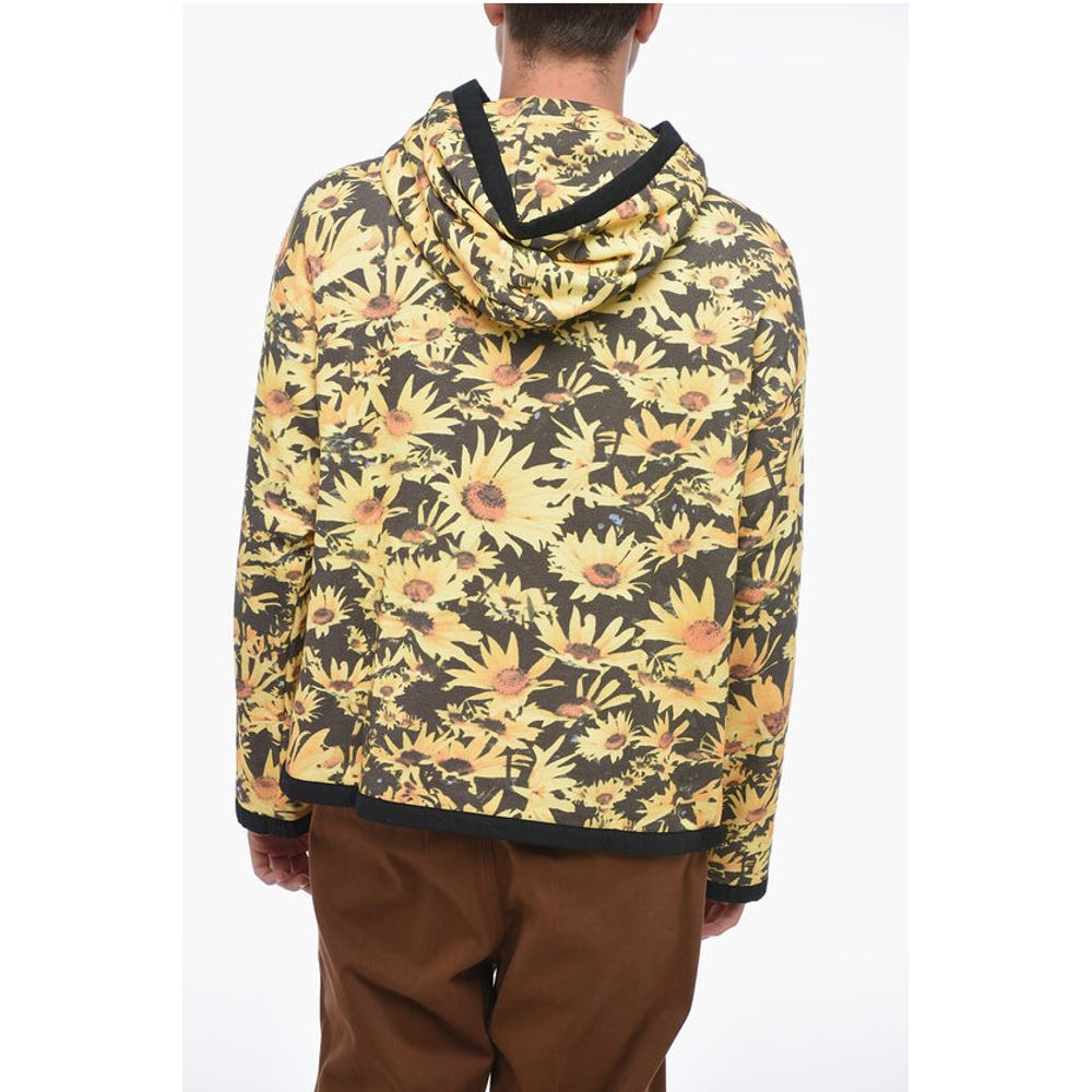 Jil Sander Brushed Cotton FLOWER FIELD Hoodie - Image 3