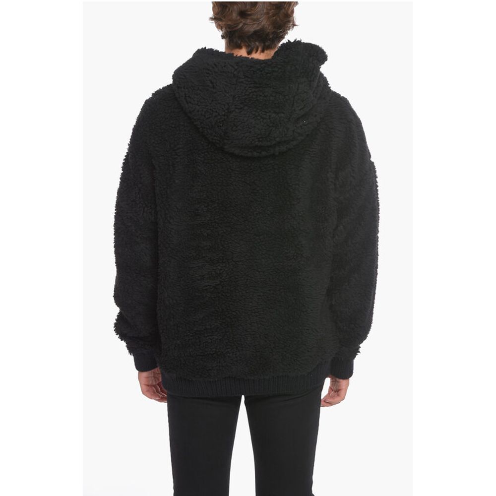 Dsquared² INVICTA Teddy Hoodie with Logo Patch - Image 2