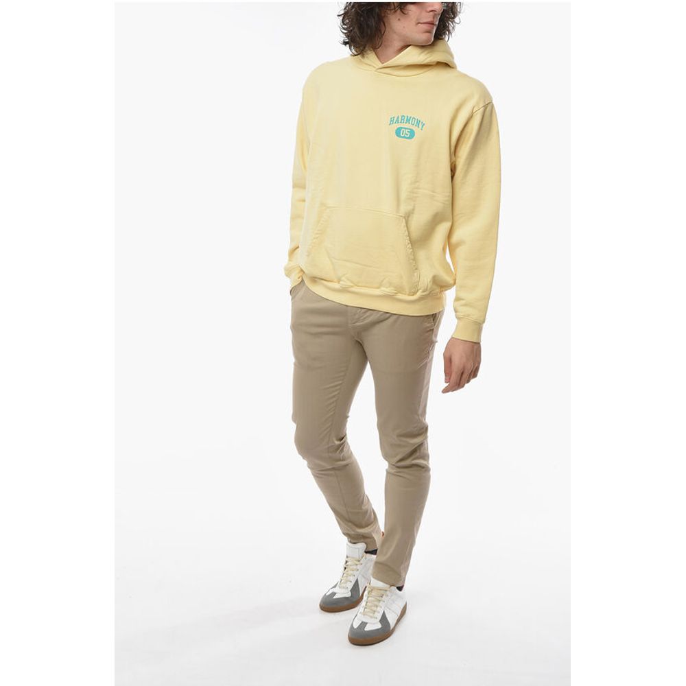 Harmony Logo Printed Brushed Cotton Hoodie - Image 4