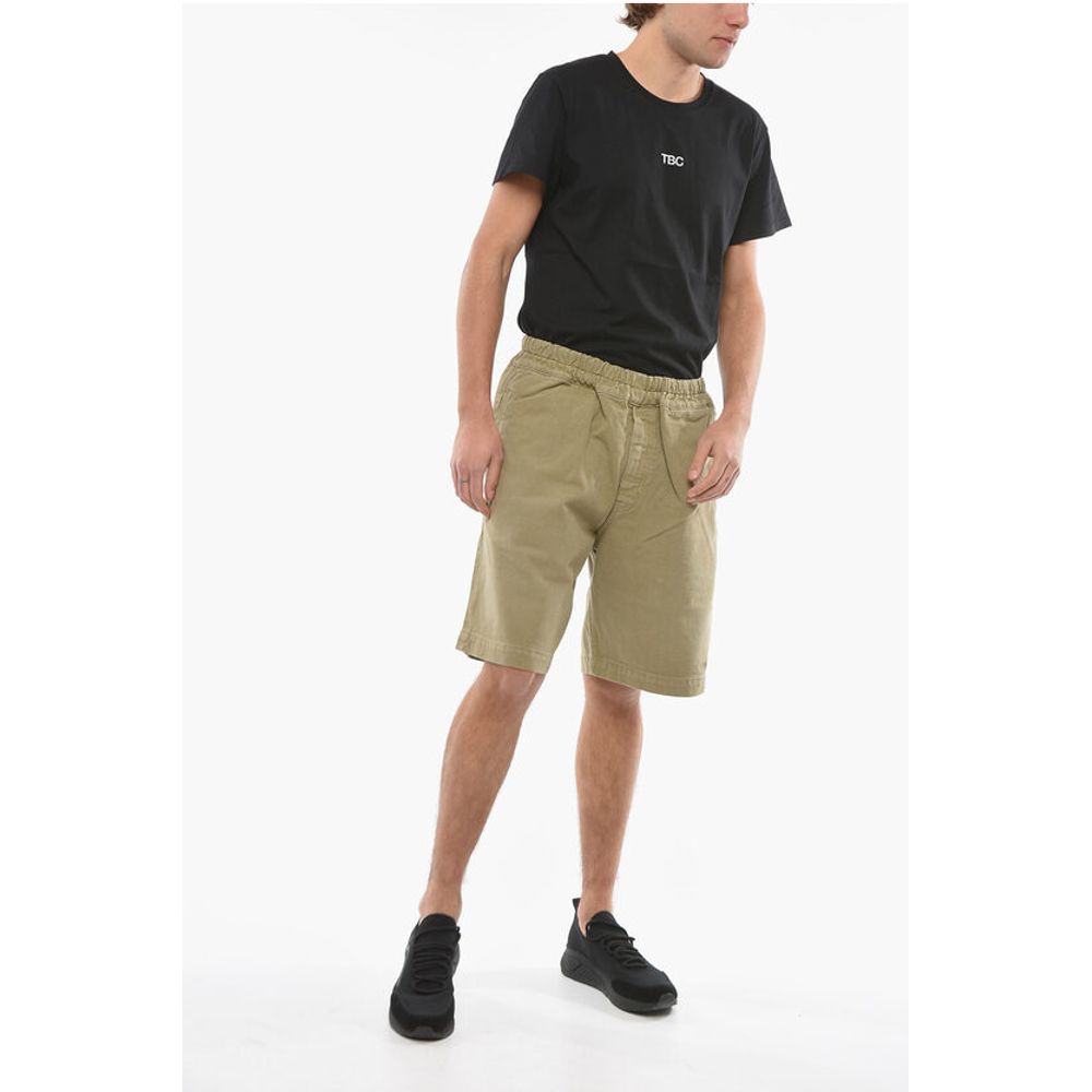 14 BROS Drawstring Waist Cotton Shorts - Image 4