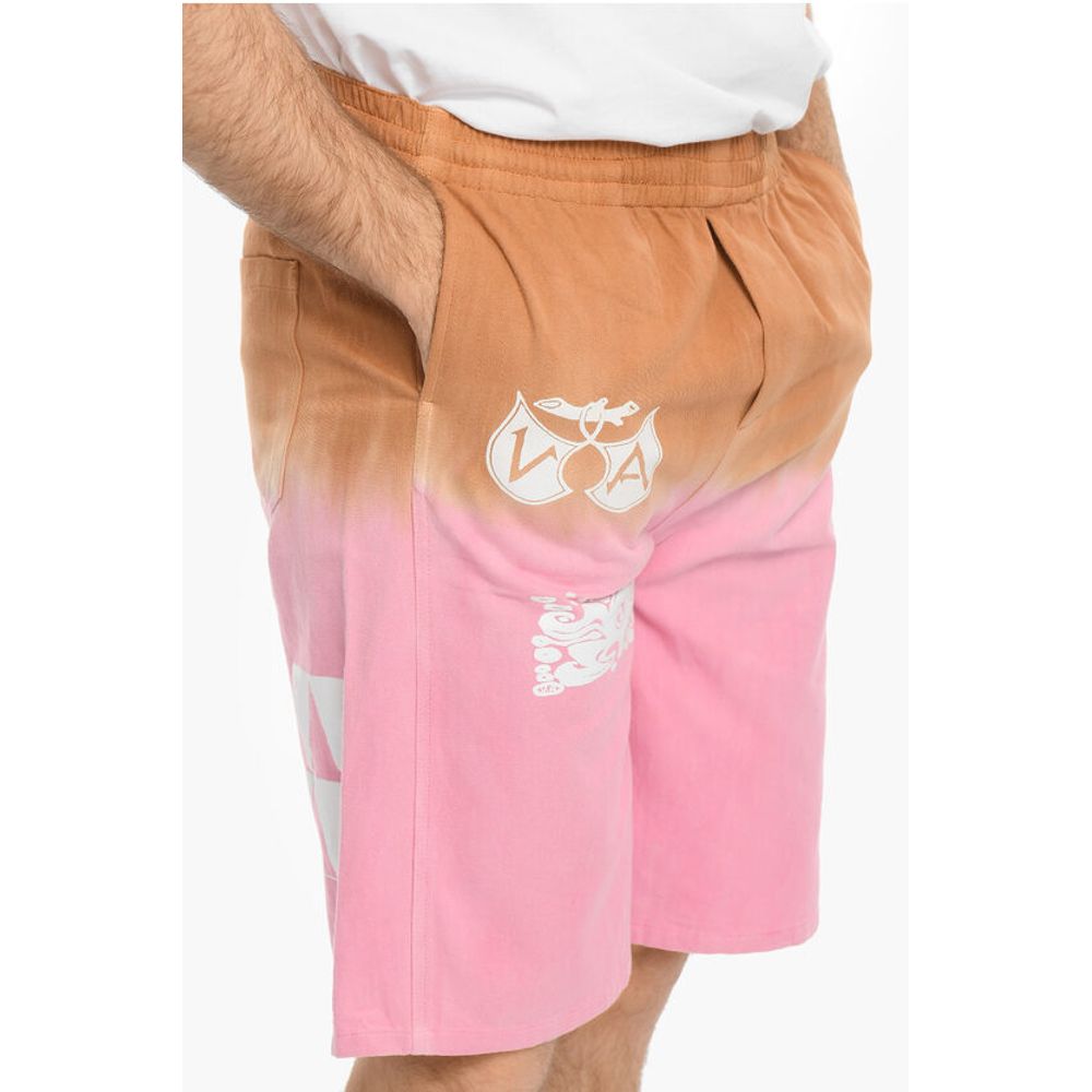 Vyner Articles Dip-Dye Effect Twill Cotton Shorts - Image 3