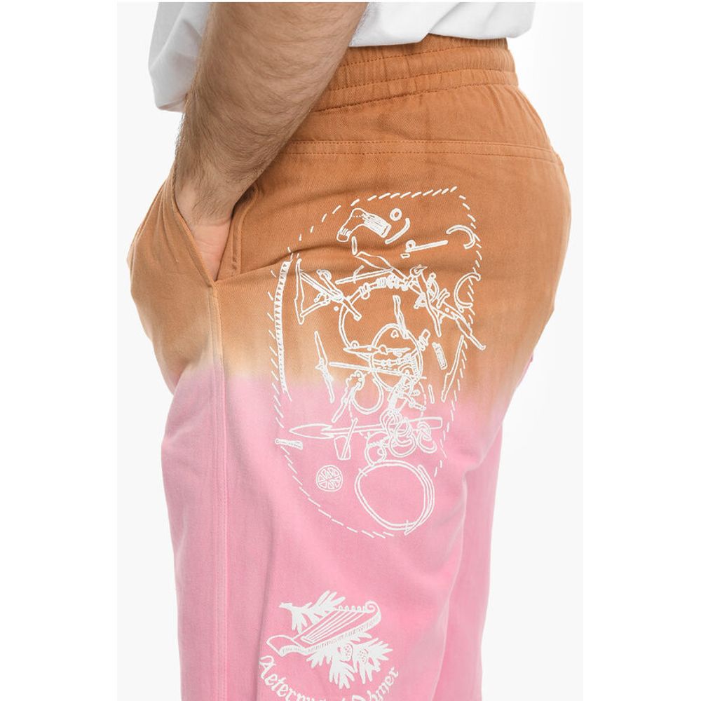 Vyner Articles Dip-Dye Effect Twill Cotton Shorts - Image 4