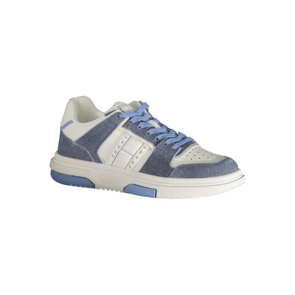 Tommy Hilfiger Light Blue Leather Women Sneaker - Image 2