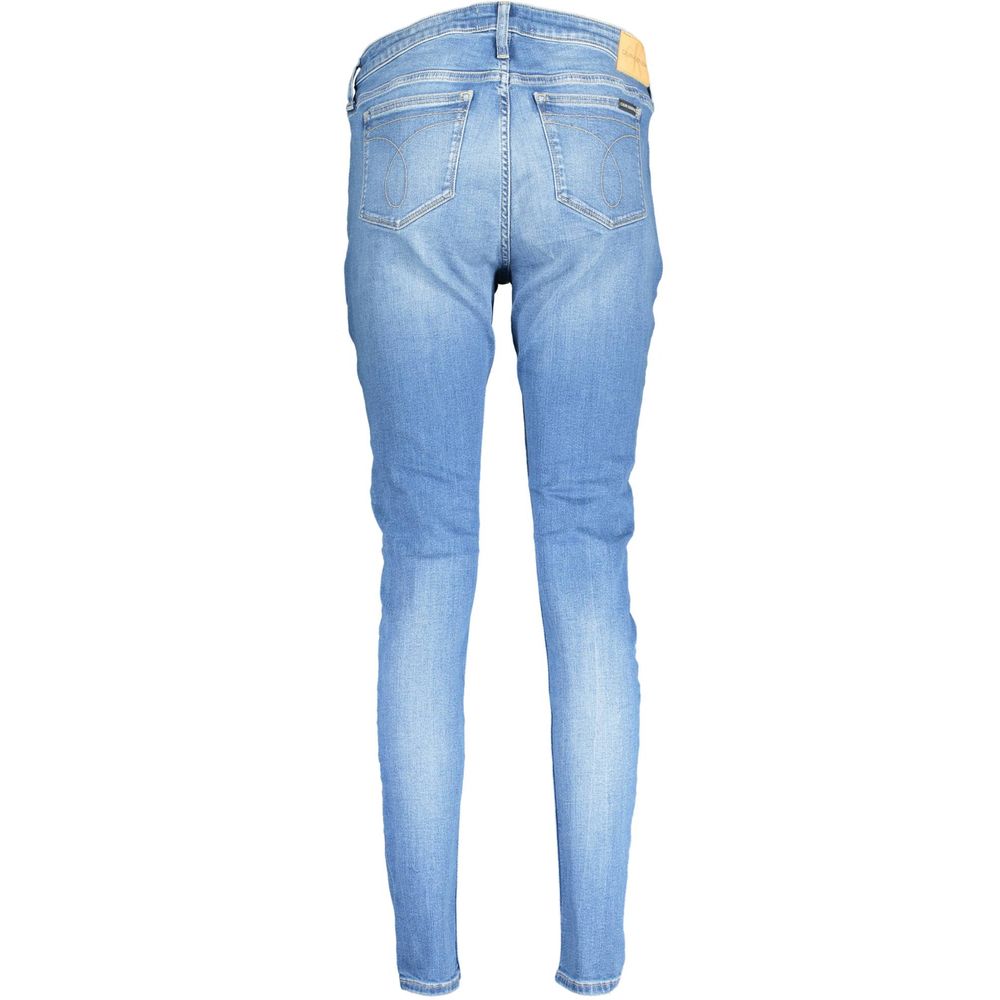 Calvin Klein Azzurro Cotton Women Jeans - Image 2