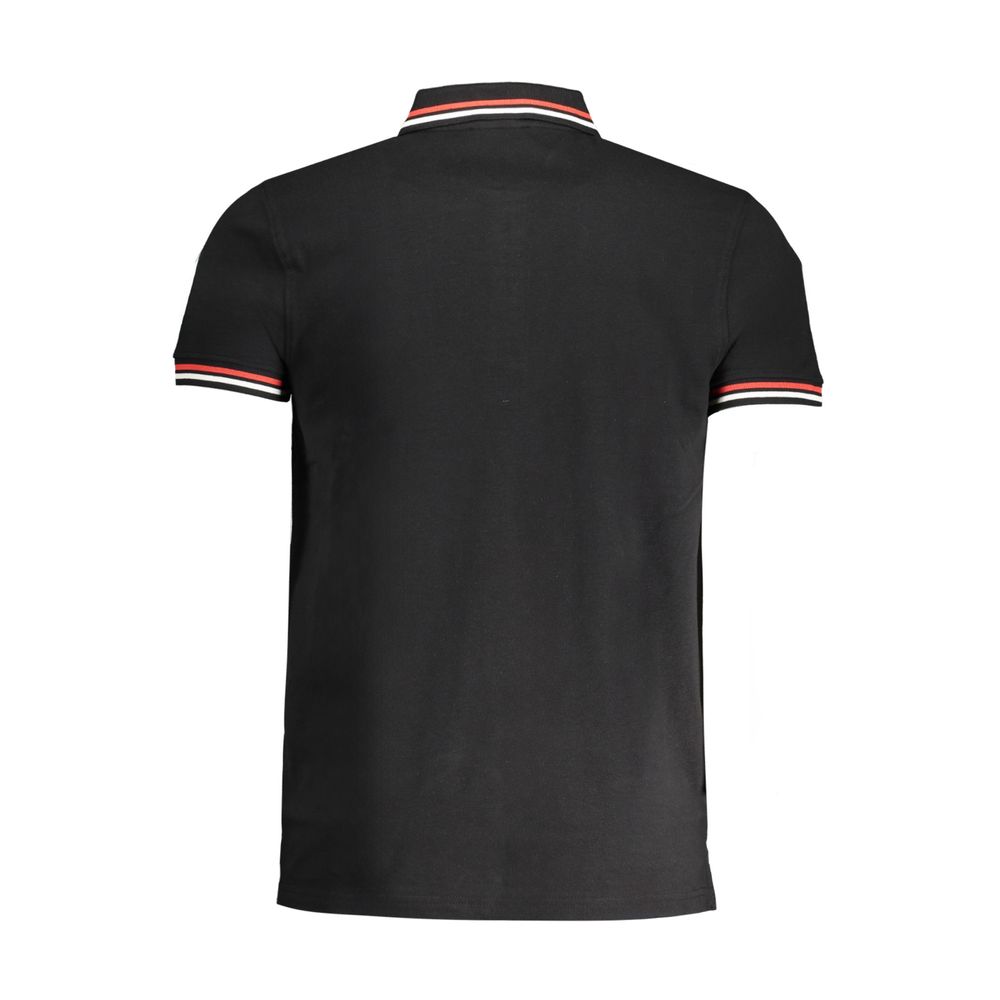 Cavalli Class Black Cotton Men Polo Shirt - Image 2