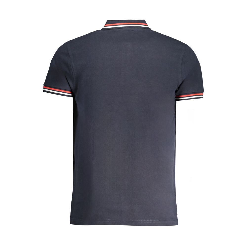 Cavalli Class Blue Cotton Polo Shirt - Image 2