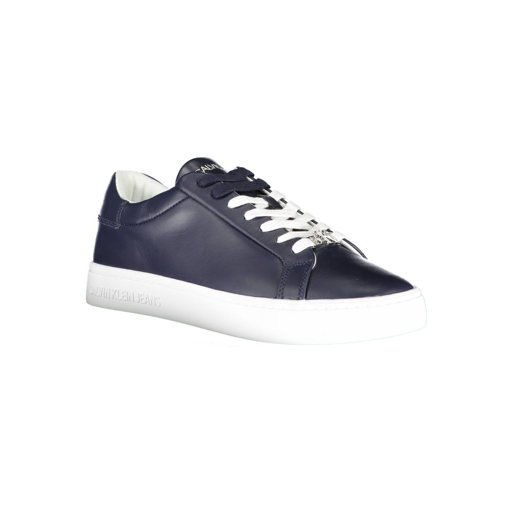 Calvin Klein Blue Leather Men Sneaker - Image 2