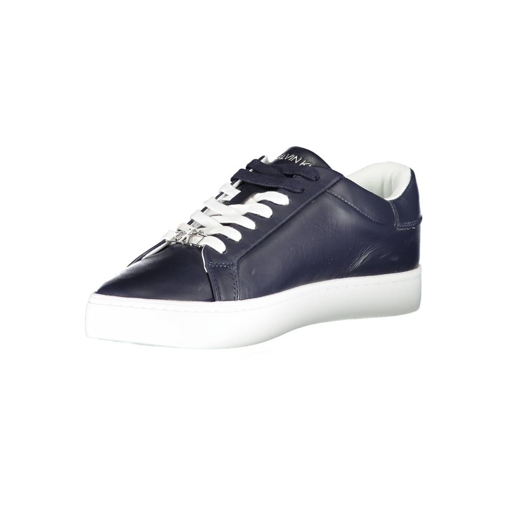 Calvin Klein Blue Leather Men Sneaker - Image 3