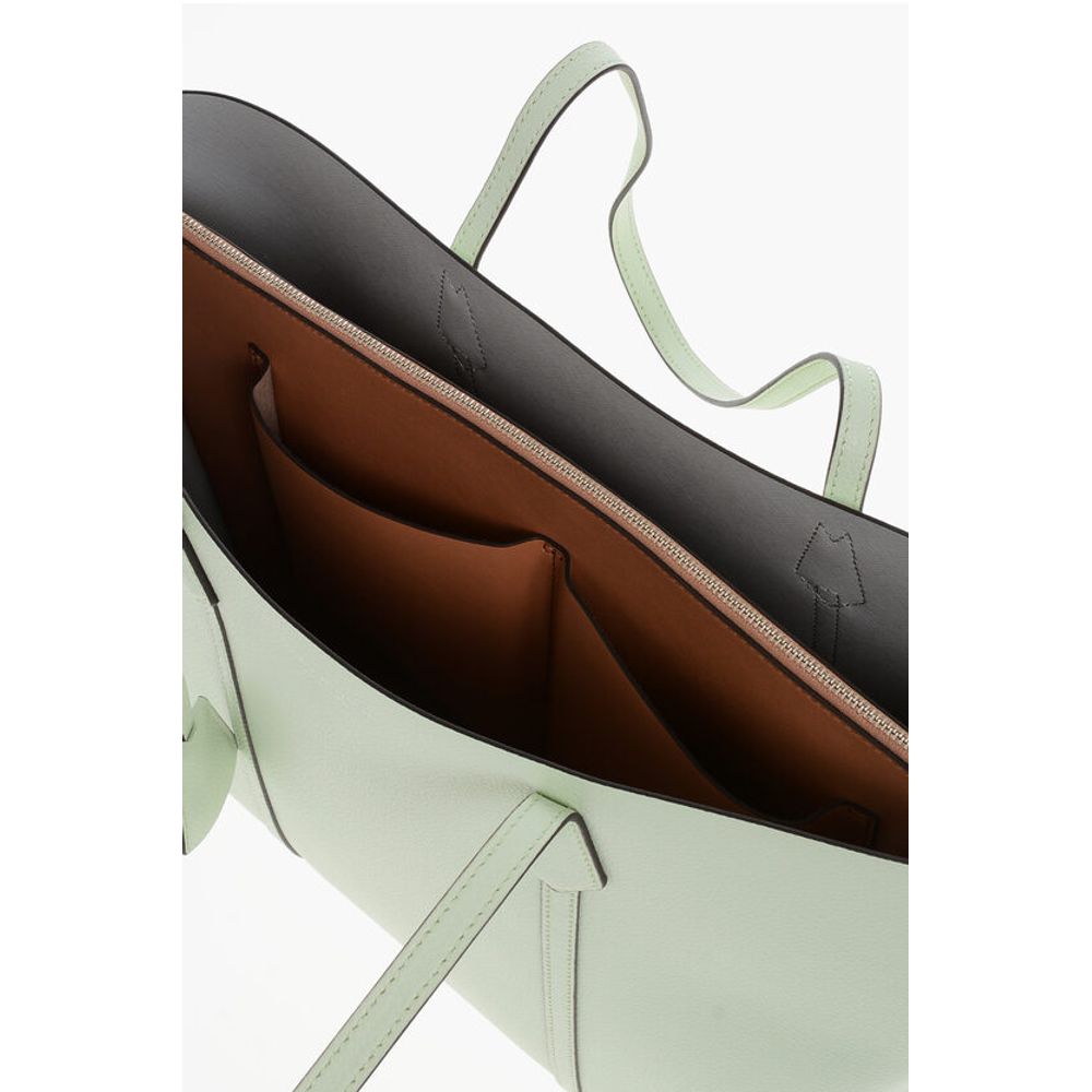 Tory Burch Textured Leather PERRY Tote Bag with 3 Compartments - Image 6