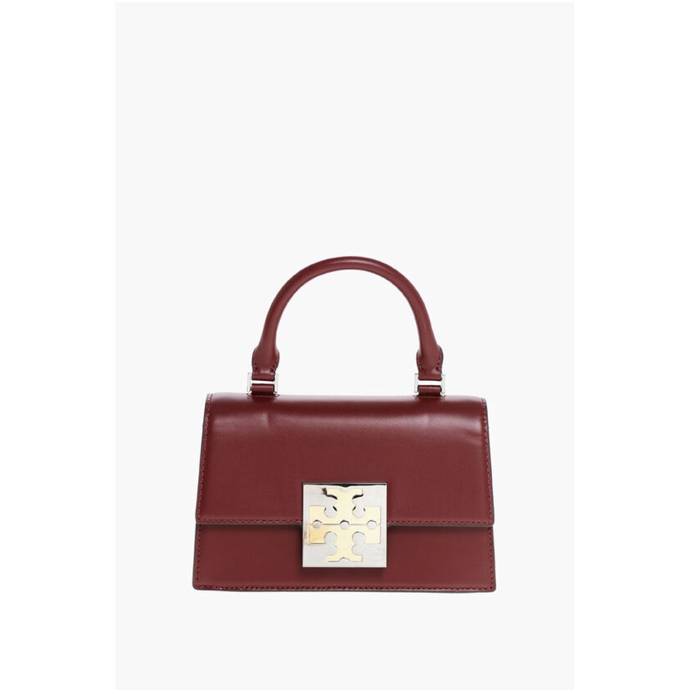 Tory Burch Leather COLORBLOCK Handbag with Logo